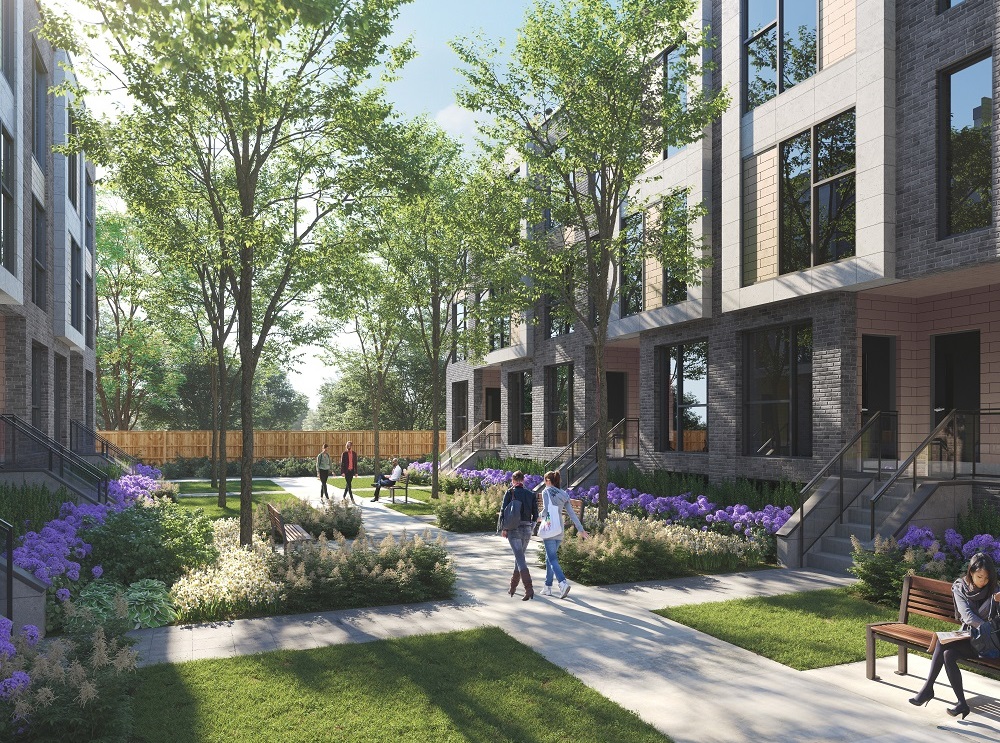 Clonmore Urban Towns Courtyard Rendering